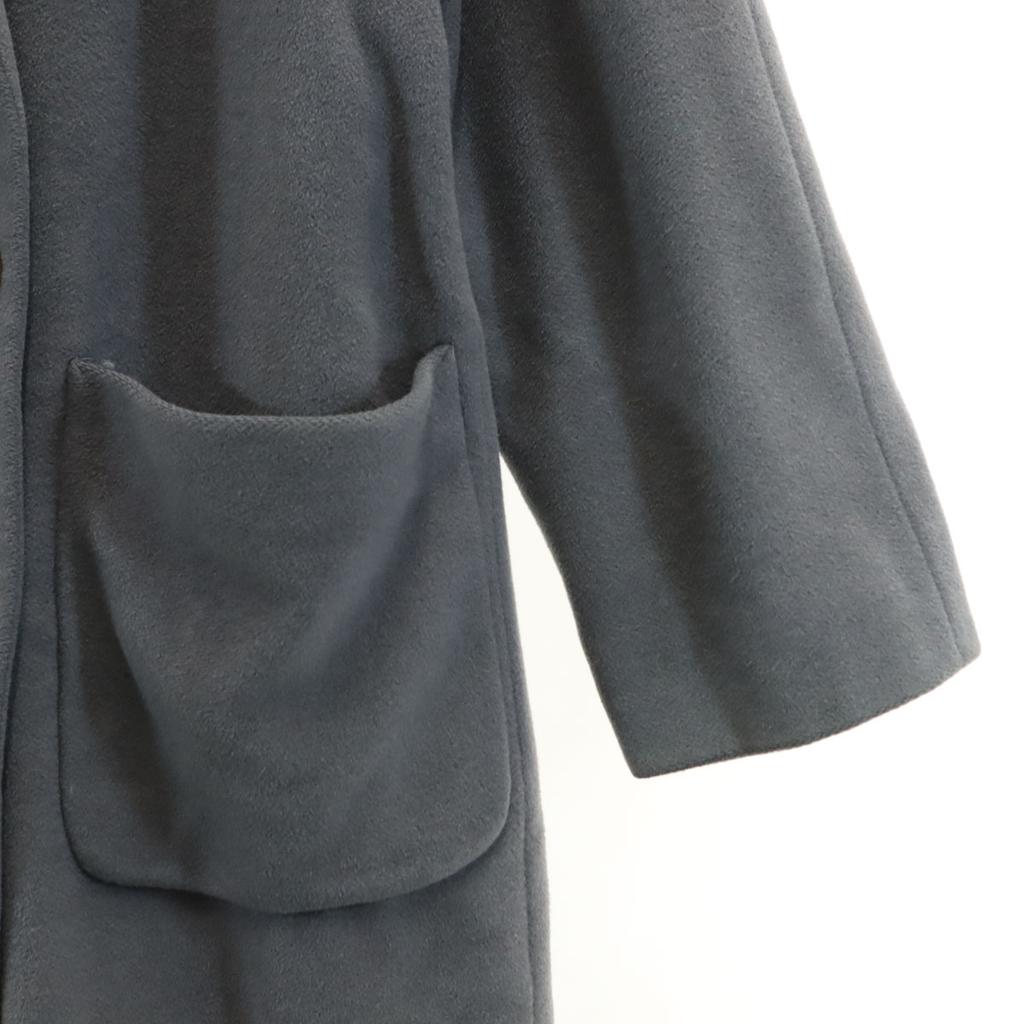 CERRUTI 1881 Schalkragen Zweireihiger Wollmantel 40 Grau Damen Gebraucht