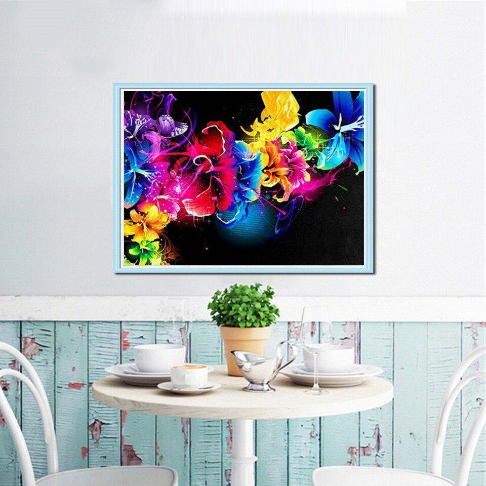 5D DIY Diamond Painting Embroidery Flower Diamond Mosaic Cross Stitch Rhinestones