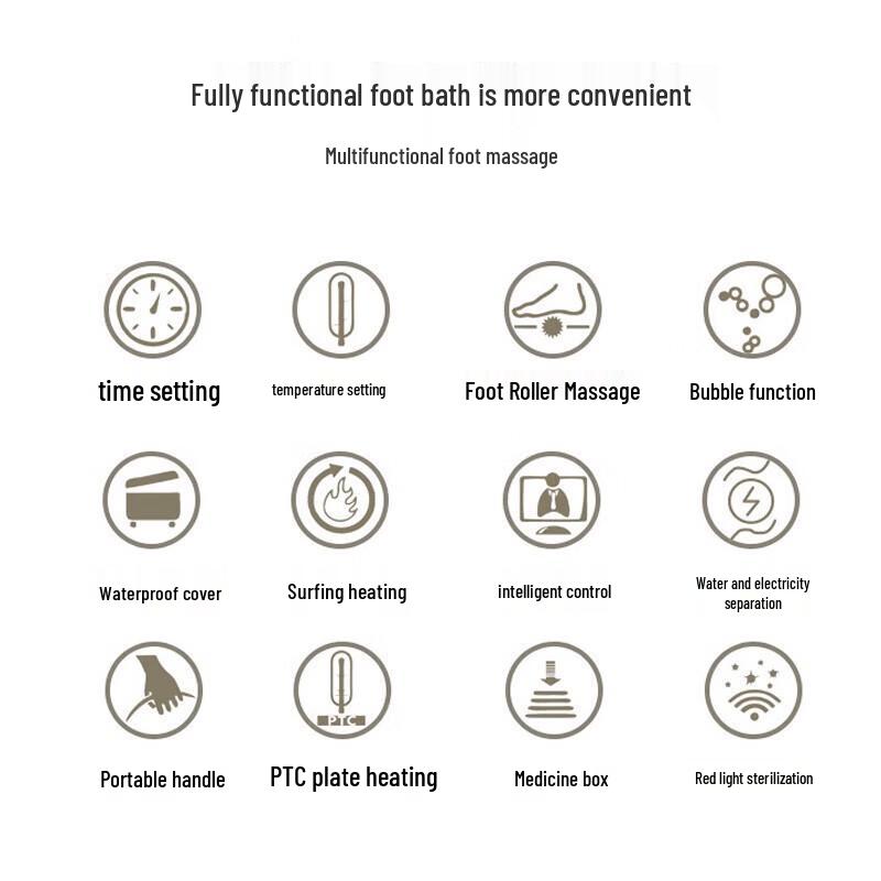 Jiancheng V713 Smart Heated Foot Bath Massager