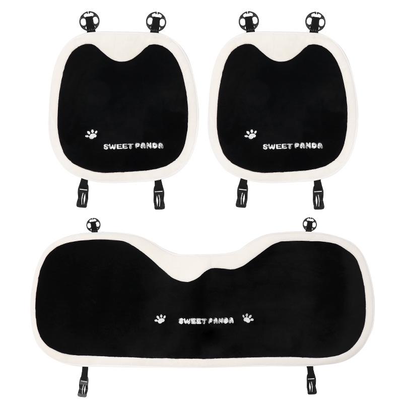 Plush Panda Heated Car Seat Cushion - Universal, Year-Round Comfort