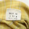 ARROW 60s Vintage Box Silhouette Check Pattern Long sleeve Open collar shirt Men's Used