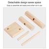 Elegant 2 Layer Wood Bangle Holder Functional Wood Bracelet Jewelry Stand Holder for Home Decors and Store Display