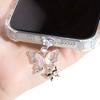 1Pc  Butterfly With Artificial Diamonds Accessory Decoration For Phone Type-C Port Mobile Phone Dust Plug Pendant