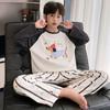 Boys Cotton Pajama Set Long Sleeve Cartoon Print Sleepwear Kids Ages 8 Fall Home Wear