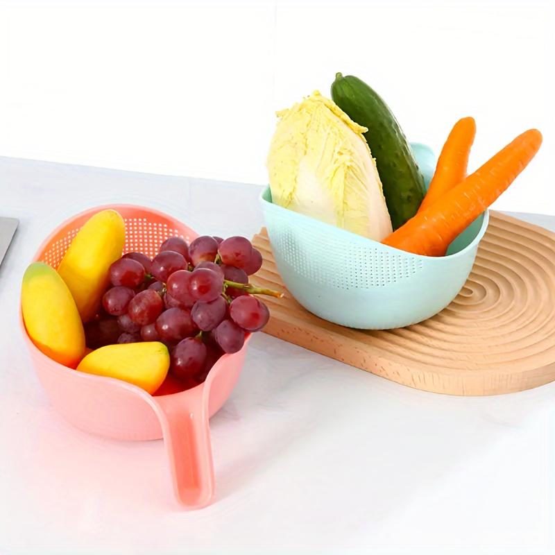 2pcs/Kitchen Drain Basket, Household Vegetable Washing Basket, Multi-Functional Storage Basket