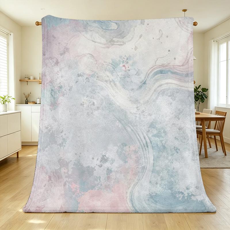 Soft Flannel Blanket | Abstract Art Series - Breathable Lightweight Warm Throw, Cozy for Home Office, All Seasons, Halloween & Christmas Use
