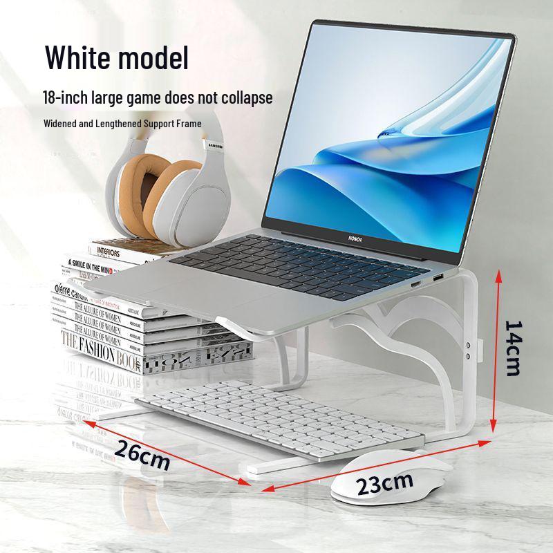 Aluminum Alloy Desktop Laptop Stand with Suspended Cooling Design