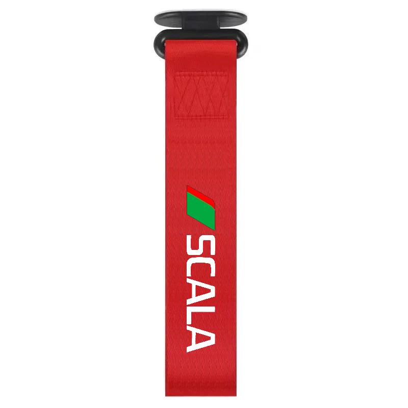 WUM1 Car Bumper Decoration Nylon Tow Truck with Personalized Tow Rope for Skoda Octavia Superb Rapid Kodiaya Kamia Scala Citigo