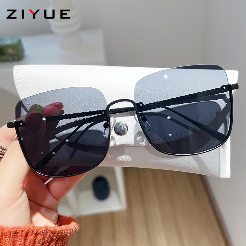 

Женские модные солнцезащитные очки 2025 года с полуободковой оправой - Защита от УФ-лучей, Стиль знаменитостей, Дизайн, стройнящий полные лица