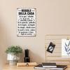 Putuo Decor 1pc Italian Vintage Metal Tin Sign Wall Art Decor for Home Farmhouse Living Room Shop Gift7.9x11.8Inches