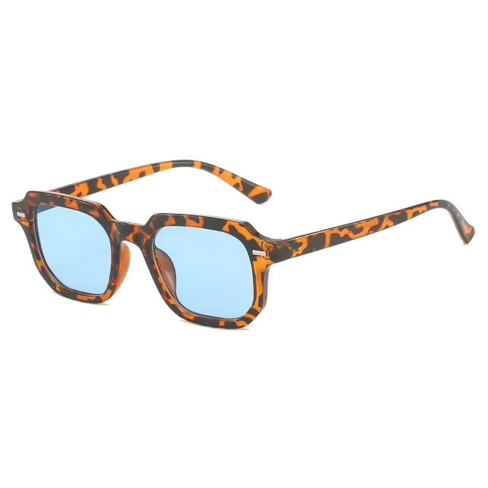 

1Pc Fashionable Small Square Sunglasses with Multi-Color Pc Lenses, Trendy Eyewear Suitable for Driving and Traveling