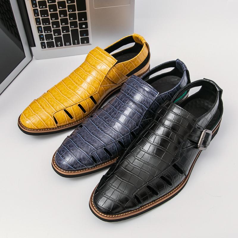 Summer Retro Men Business Sandals Men Comfortable Casual Breathable Versatile Fashionable Sandals Size 38-46 Men Sandals