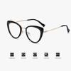 Cat's Eye Myopia Trendy Metal Retro High-end Non-face Light-sensitive Color-changing Mirror Myopia Glasses 038