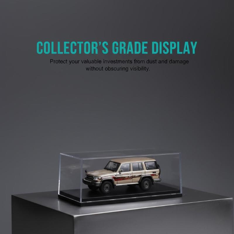 1/5Pcs Acrylic Dust-Proof Showcase & Storage Organizer Box For MiniGT 1/64 Diecast Model Car Display Case With Cover