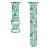 Silicone Christmas Strap for Apple Watch Bands 44mm 40mm 49mm 41mm 45mm 42mm Printed Bracelet Iwatch Series 9 8 7 6 3 5 Ultra 2