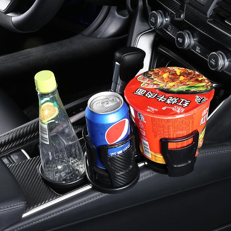 Car Cup Holder 2 in 1 Vehicle-mounted Slip-proof Car Cup Holder 360 Degree Rotating Multifunctional Dual Houder Auto Accessory
