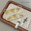 6 Grids/Box Nail Art Rivets Kit Metal Spike Studs DIY Nail Embellishments  Gothic
