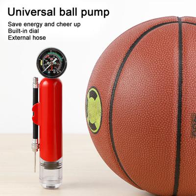 Mini Basketball Inflator with Pressure Gauge Premium Dual Action Ball Pump Soccer Football Air Inflator