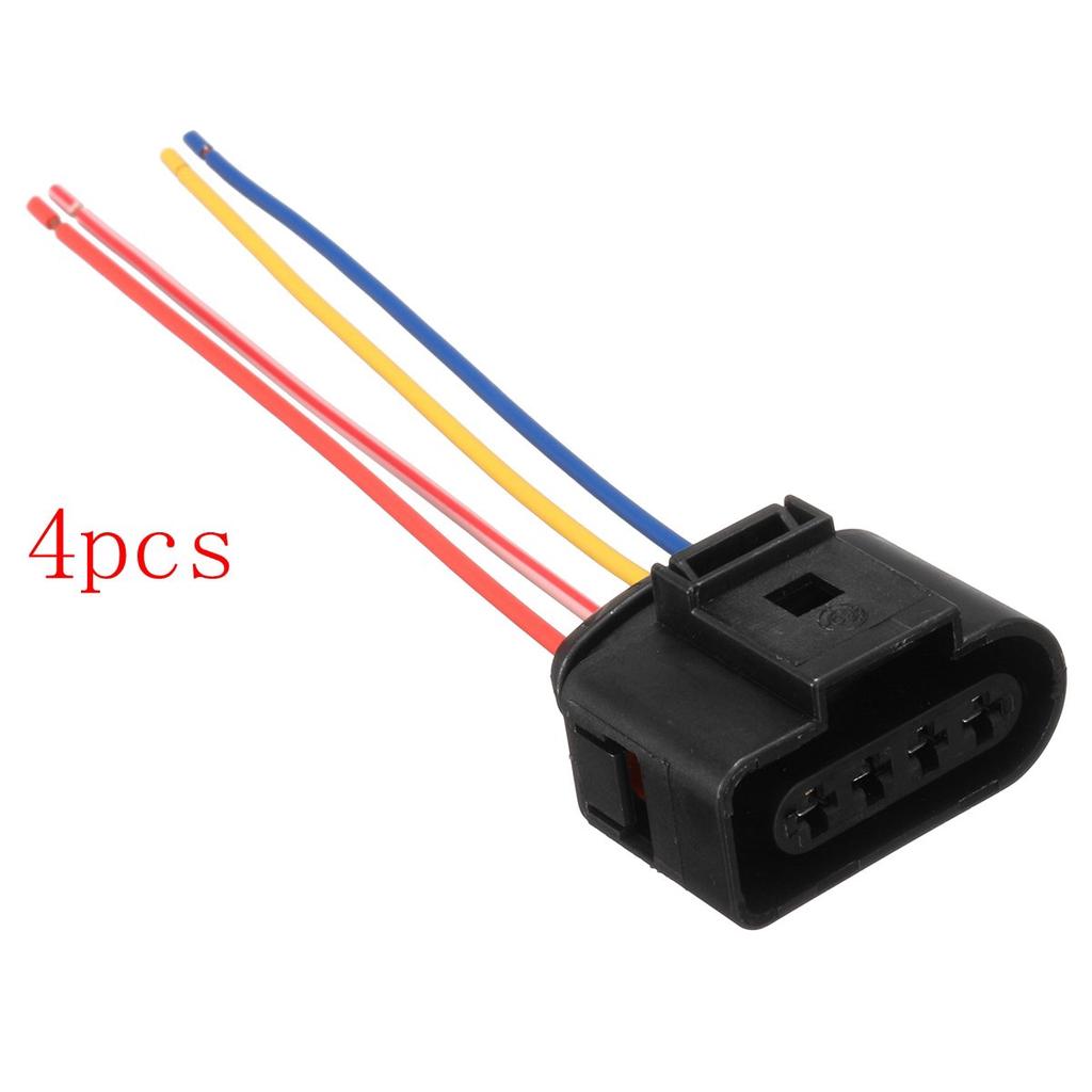 4x AUDI VW SKODA SEAT FORD IGNITION COIL CONNECTOR PLUG WIRING LOOM 1J0973724