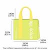 Solid Color Insulated Lunch Bag Large Capacity Thermal Picnic Bag Lunch Handbag  Picnic