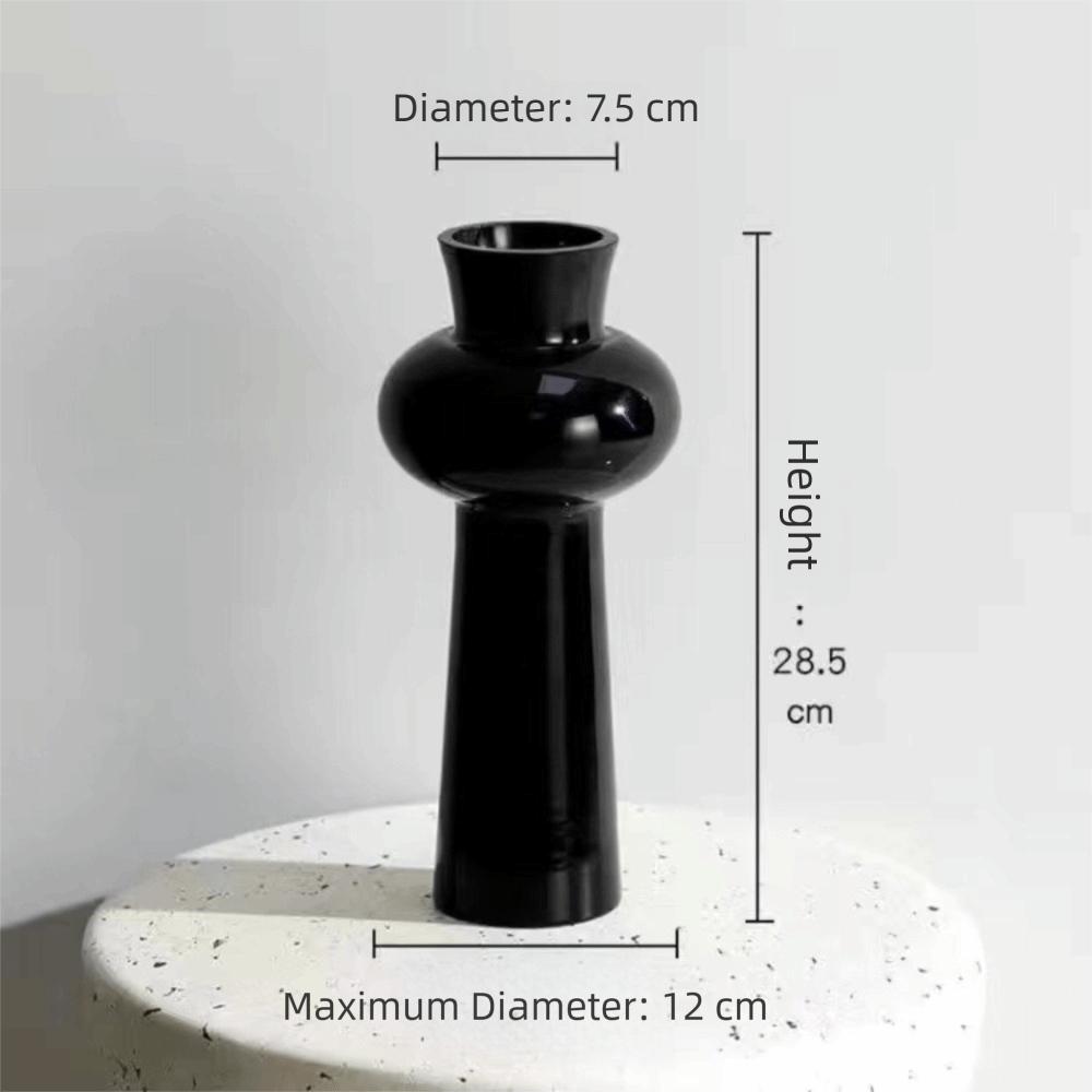 French Style Glass Vase Creative Flower Arrangement Container Table Ornament Home Decorative