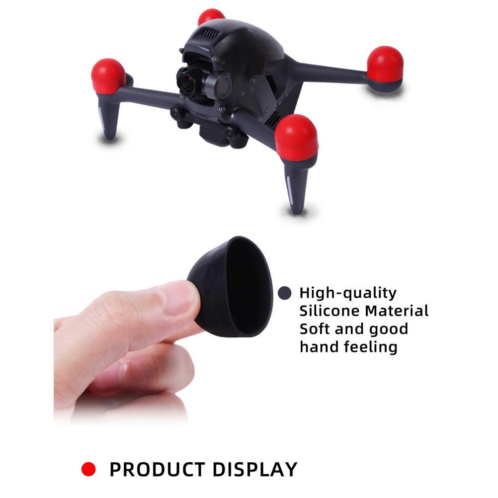 Silicone Motor Cover Dust Proof Protective Drone Accessories Compatible for DJI FPV Aircraft