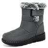 Snow Boots Women's New Winter Velvet Thickened Warm Cotton Shoes Waterproof, Non-slip and Comfortable Medium Tube Thick-soled Cotton Boots