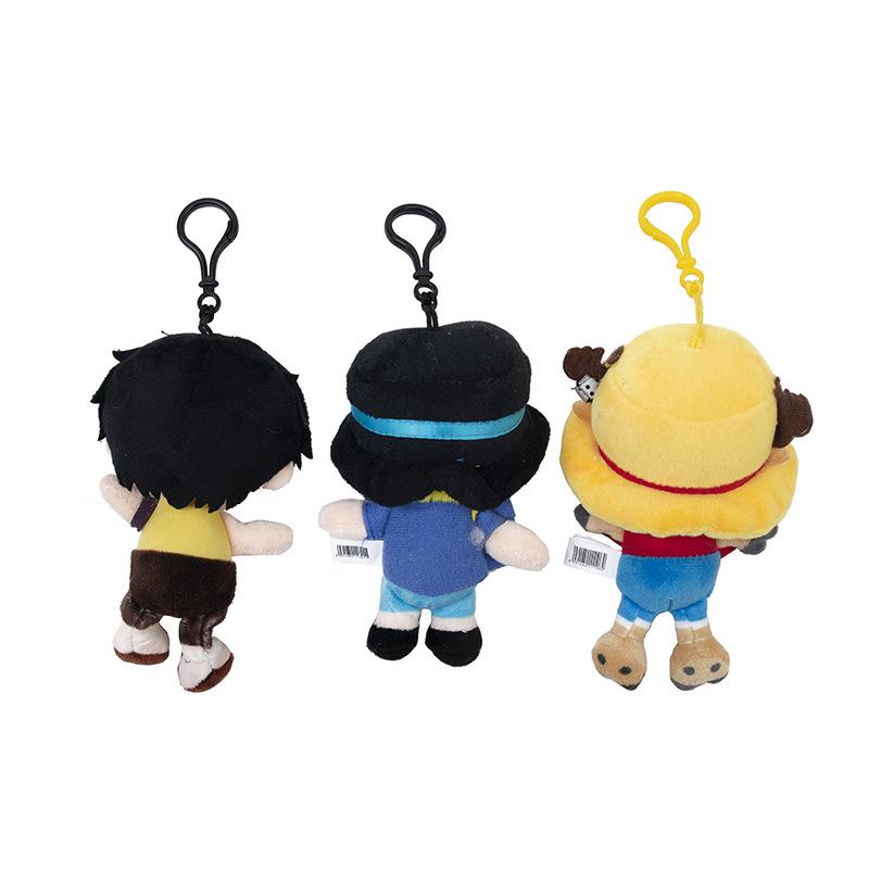 One Piece Luffy & Chopper Keychain Plush Doll - Anime Cartoon Accessory