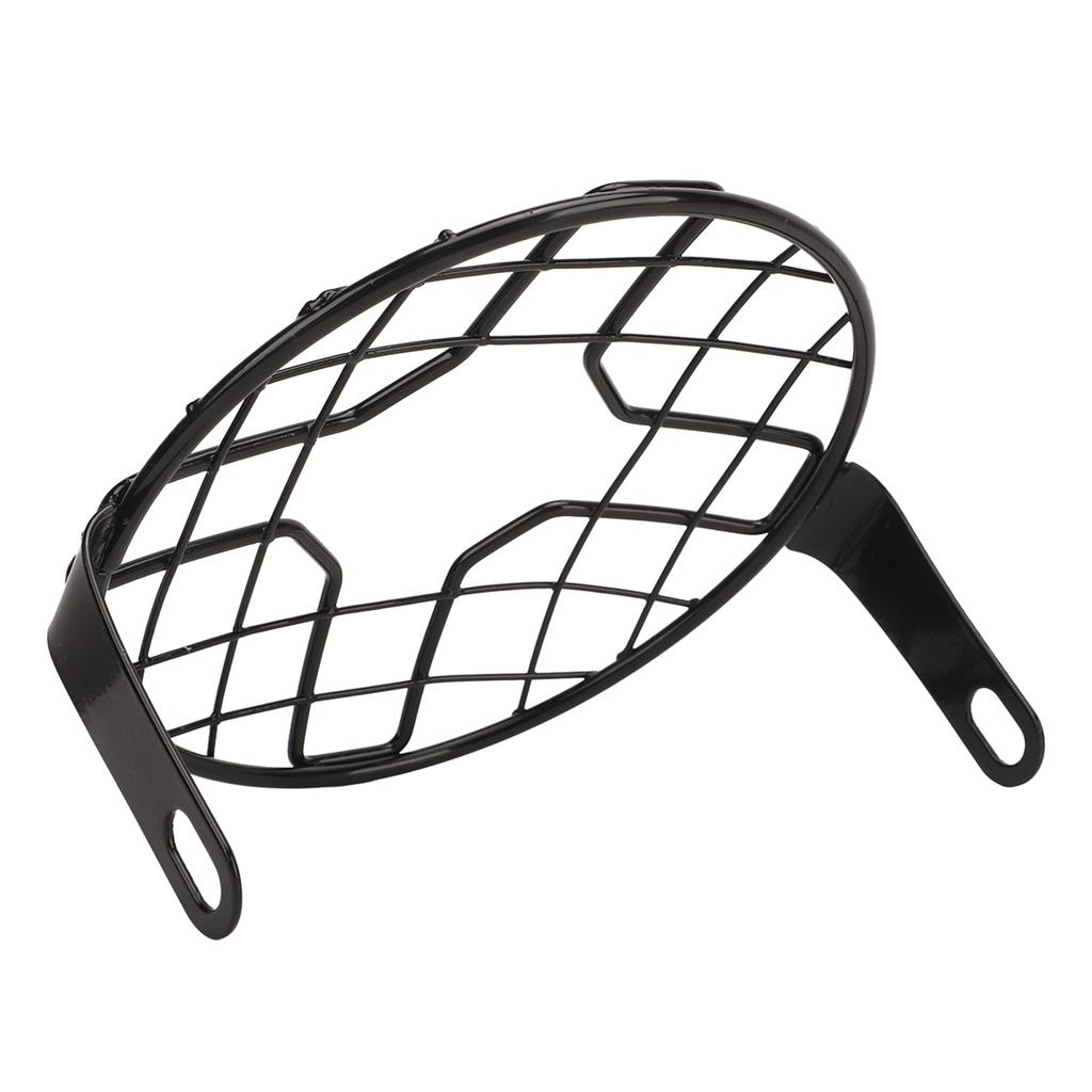 Motorcycle Headlight Guard Grill Headlight Mesh Grill Cover Universal for Motorbike with 6.5 Inch Headlights Cross