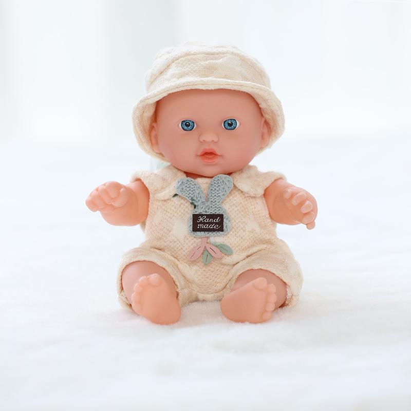 20cm African American Vinyl Reborn Doll - Cute Plush Toy for Children