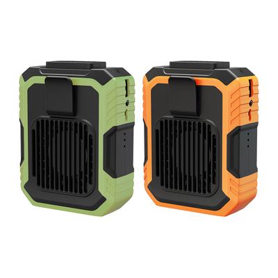 Tragbarer Ventilator, wiederaufladbarer Mini-Gürtelventilator mit 3 Geschwindigkeiten, starker tragbarer Clip-Gürtelventilator für Baustellen im Freien, Bauernhöfe, Reisen, Angeln