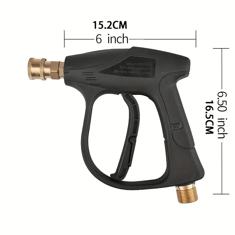 High Pressure Hose Nozzle, High Pressure Cleaning Machine, 3000 PSI Max With 5 Colors Quick Connect Nozzles M22 Hose Connector 3