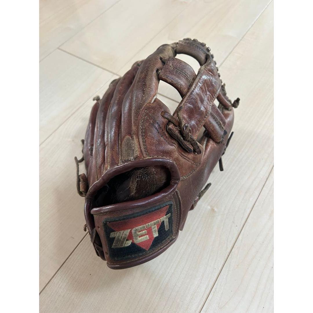 Used ZETT Softball Gloves Professional Player Brown
