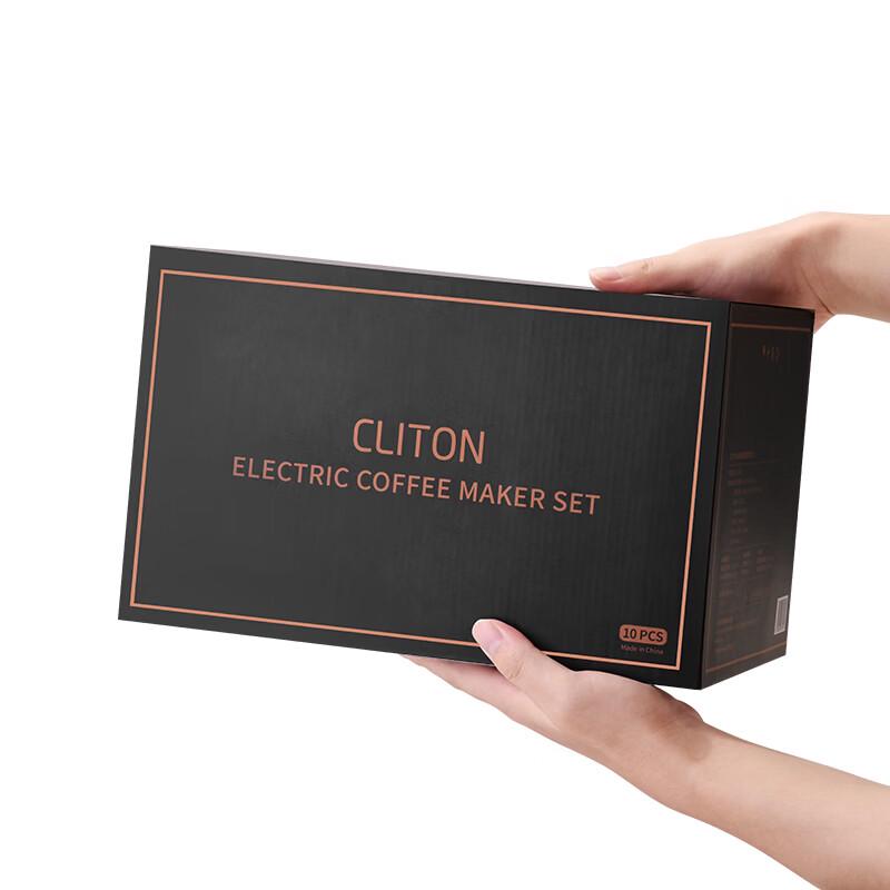 CLITON Hand Coffee Grinder and Pour-Over Set