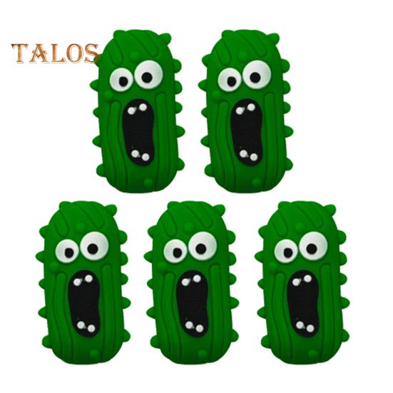 

5 шт. огуречные силиконовые фокусные бусины для ручек 3D мультфильм огуречные фокусные бусины россыпью для изготовления брелока браслета ожерелья зелёный