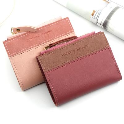 Dámská peněženka Přenosná Mini Krátká Skládací Více přihrádek Držák na kreditní karty Hladký zip Tenká peněženka Kapsička na mince MIT