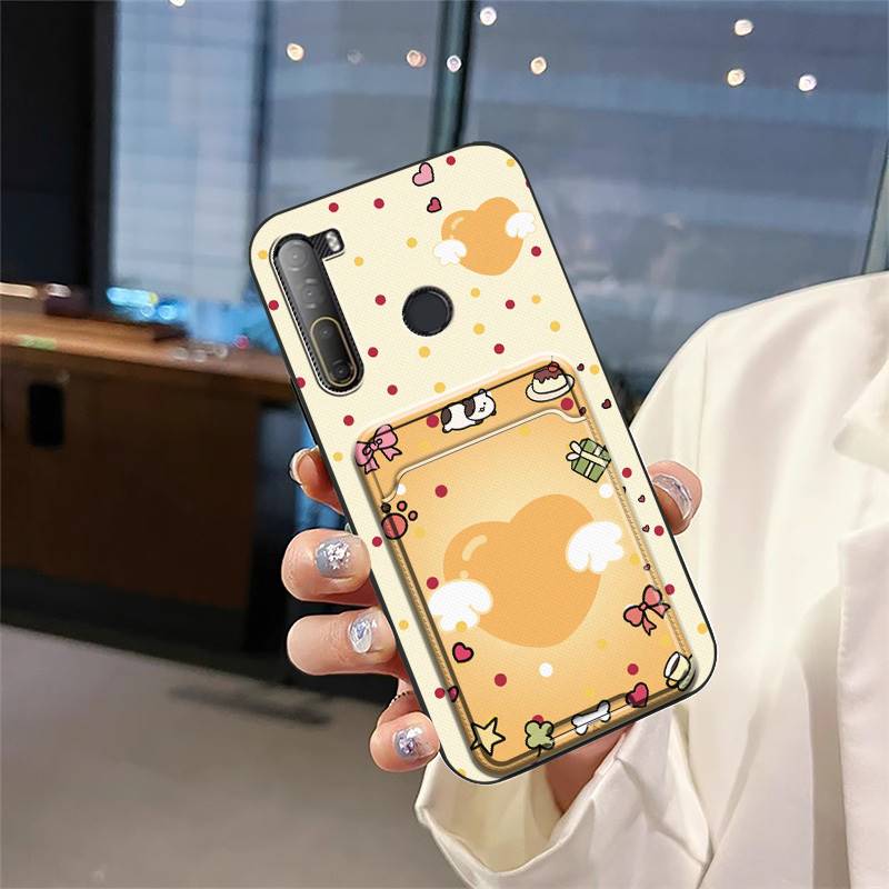 Card bag Cute Phone Case For HTC Desire 20 Pro/D20 Pro Graffiti Soft case Anti-knock Back Cover protective TPU Anti-dust