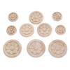 2 Pcs 4cm/5cm/6cm Wood Carved Corner Appliques Frame Furniture Wall Doors Woodcarving Decal Decorative Wooden Figurines Crafts