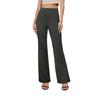 Women's High Waist Flare Pants Solid Color Casual Bootcut Trousers with Stretch