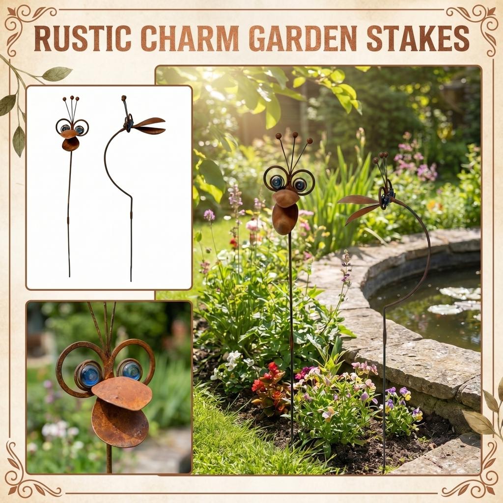 Vintage Iron Art Ground Stake