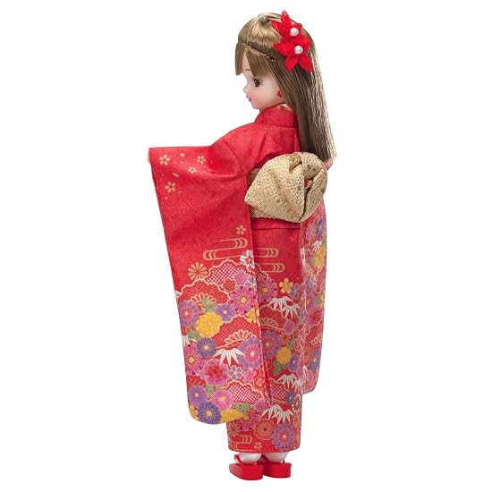 Takara Tomy Licca-chan Doll LD-30 Kimono Licca-chan Beni Dress-up Pretend Play Toy Ages 3 and up