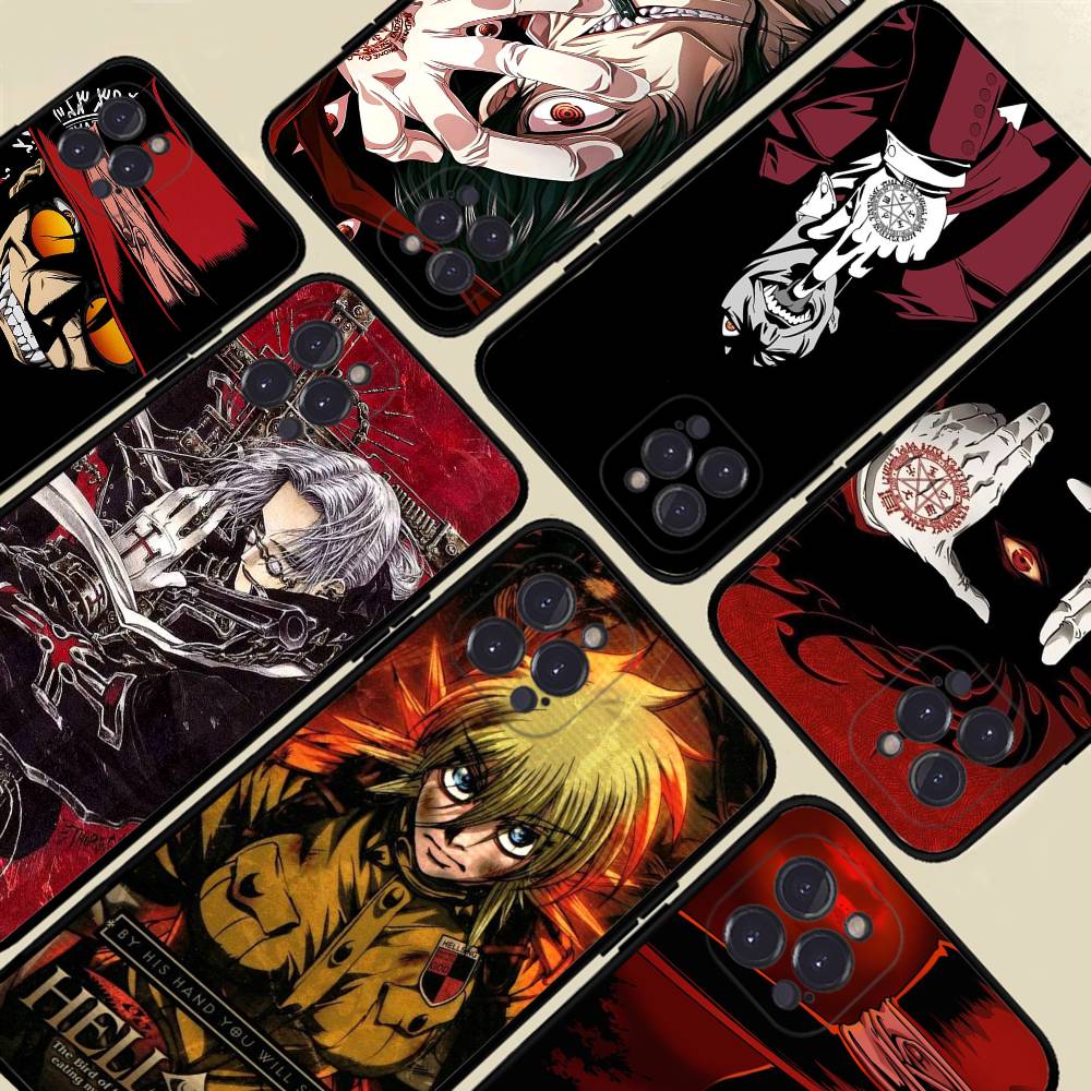 Horror Anime Hellsing Phone Case For IPhone 14 Plus 13 Mini 11 16 15 17 Pro Max Protection Shockproof