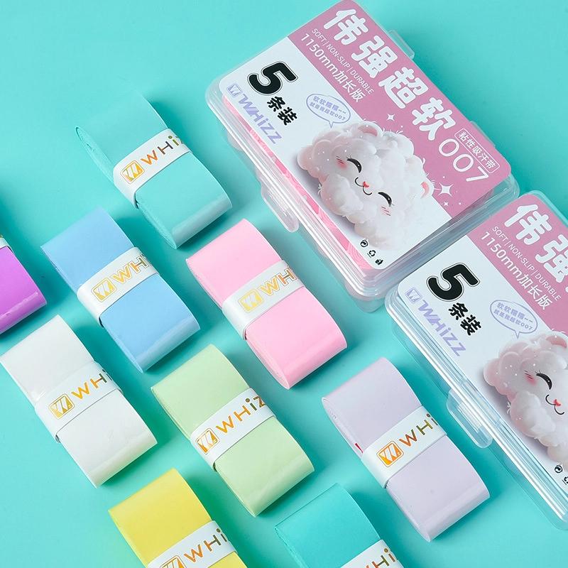 Non-Slip Shock-Absorbing Badminton Racket Grips PU Tennis Badminton Grip Tape Wrap Wear-resistant Sweat-Absorbent Tennis Wrap