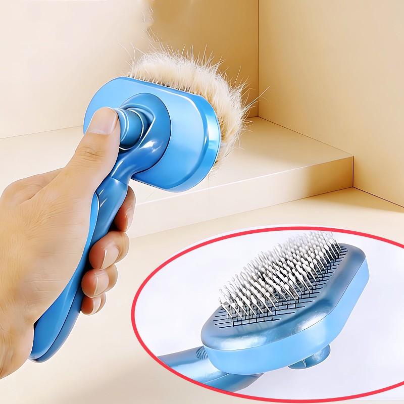 Dog Brush Self-Cleaning Cat Brush Automatic Dogs Hair Remover No Hurt Dogs Comb Massage Dog Hair Comb Pet Grooming Pet Products