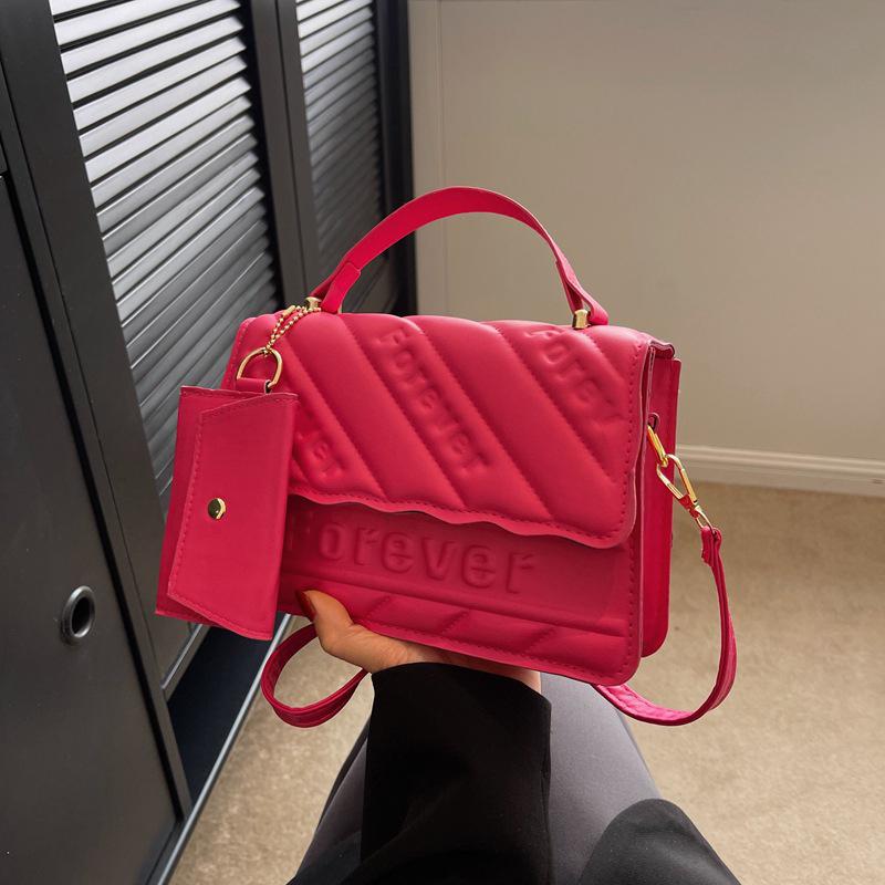 New Fashion Shoulder Bag Quilted PU Leather Ladies Square Handbags Brand Designer Small Crossbody Bags