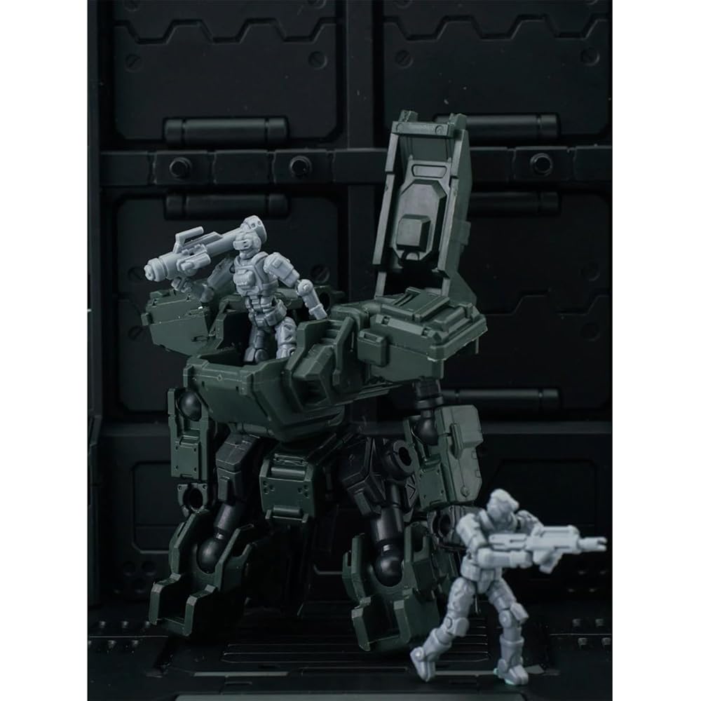 HiPlay Chieftain Continent 3-Minute Plan Series Mobile Unit Team Set of 6 Approx. 3cm Color-Coded Plastic Model Assembly Kit