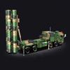 2023 Military Missile Vehicle World War II Chinese Army Long-Range Rocket Launch Armored Model Building Blocks Bricks Toys