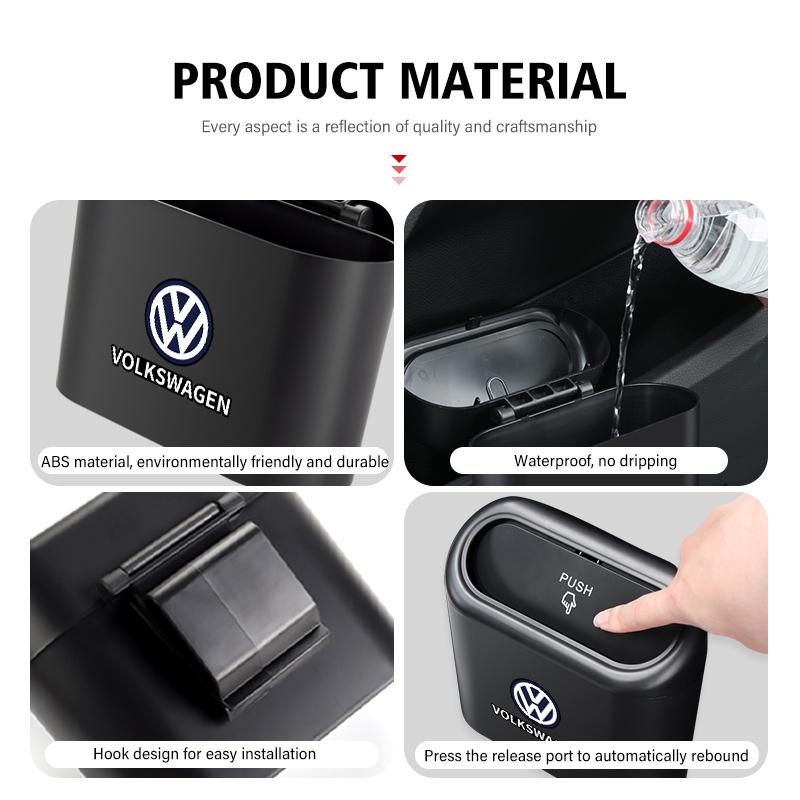 WET1 For Volkswagen VW Car Door Trash Bin Rubbish Can Garbage Container Cup Holder Polo Jetta Sagitar Magotan Passat B5 B6 B7 CC