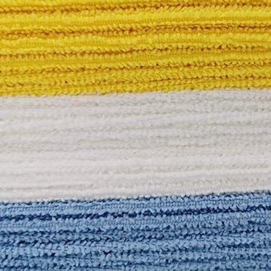 Basics Cleaning Cloth Microfiber Multipurpose Car Wash Wipe Rag 24 pieces (40 x 30 cm) Blue Multicolor