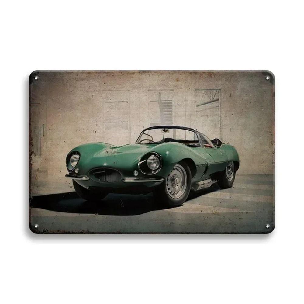 Cartello Murale in Metallo Bar Garage, Placca Decorazione Interni Auto 20x30cm